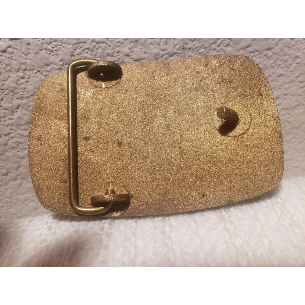 American Mud ‎ Williston Basin Advertising Oil Field Belt Buckle Brass
